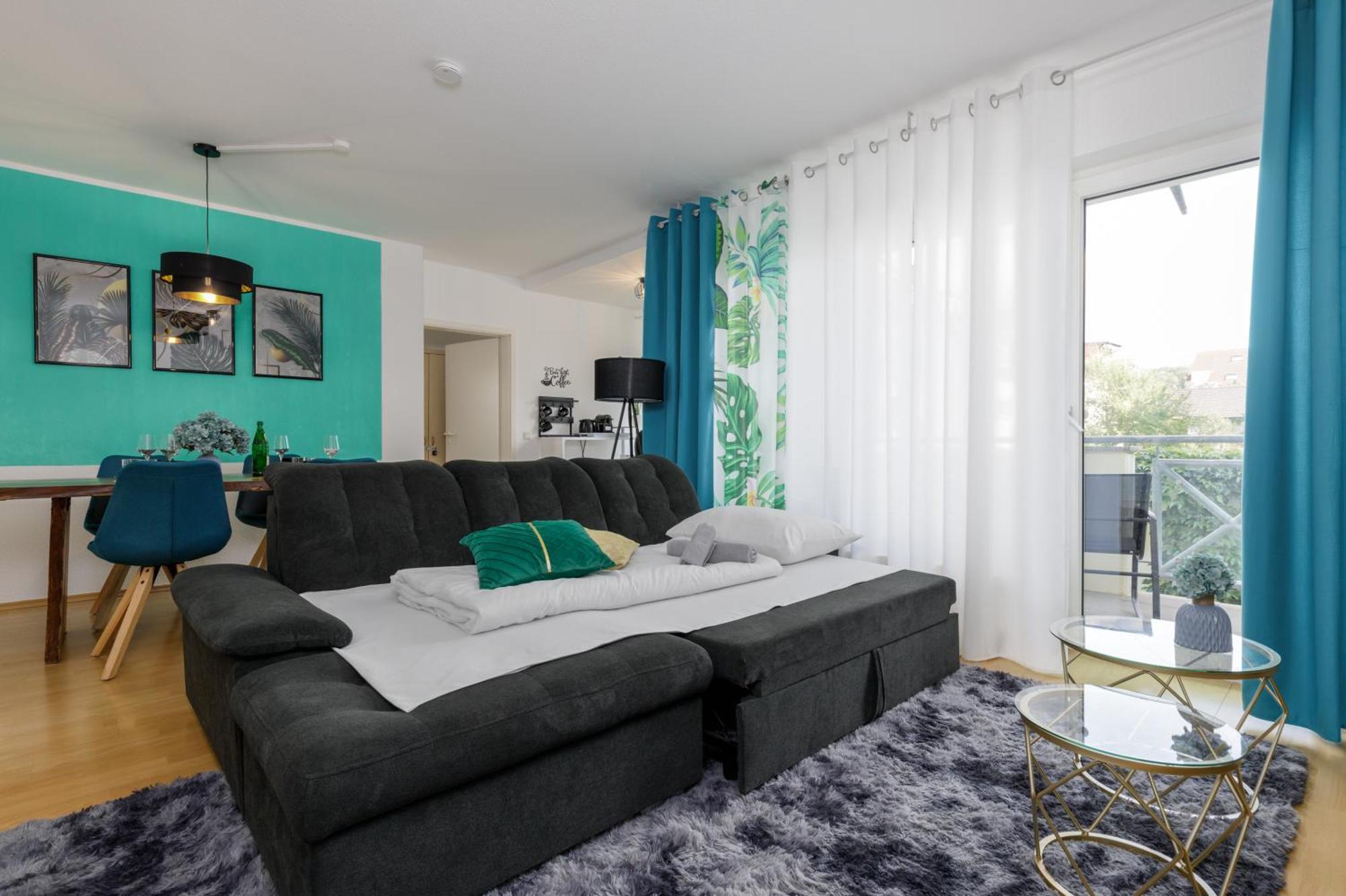 2 Zimmer Wohnung, Kueche, Bad, Balkon, Netflix Alzey Eksteriør billede